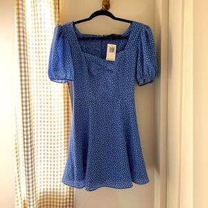 French Connection blue dress with liner, new with tag, size 0